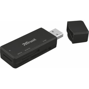 Trust Nanga - USB 3.0 (3.1 Gen 1) Type-A Geheugenkaartlezer - Zwart