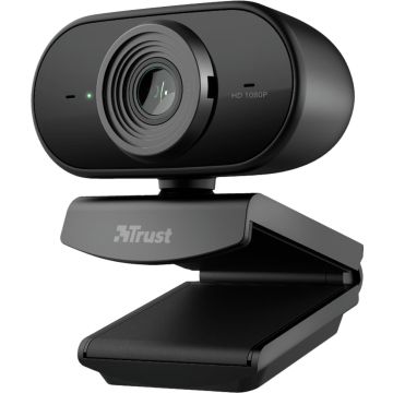 Trust Tolar Webcam - Full HD - 1080P - Zwart - voor Skype, Teams &amp; Zoom