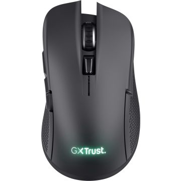 Trust GXT 923 YBAR - Draadloze Gaming Muis - RGB verlichting - Oplaadbaar - 7200 dpi - Zwart
