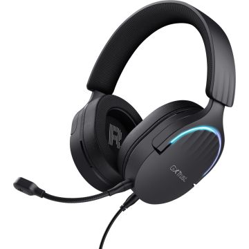 Trust GXT 490 Fayzo - Gaming Headset - 7.1 surround sound - geschikt voor PC/PS4/PS5 - USB - RGB verlichting - Zwart