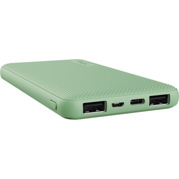 Trust Primo Eco - Powerbank - 10.000 mAh - USB A/USB C - Groen