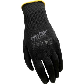 Cyclon Werkhandschoenen Nylon/pu Unisex Zwart/geel Maat 10