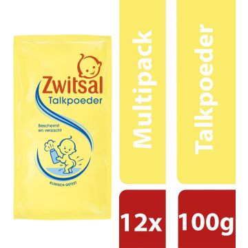 Zwitsal Talkpoeder Navul 100GR 12x