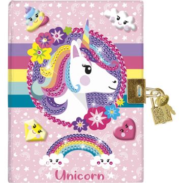 Totum Unicorn geheim dagboek met slot vriendenboek diamond painting knutselen cadeautip