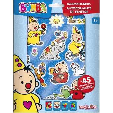 Bumba raamstickers, niet permanente verplaatsbare stickers met speelachtergrond - Bambolino Toys
