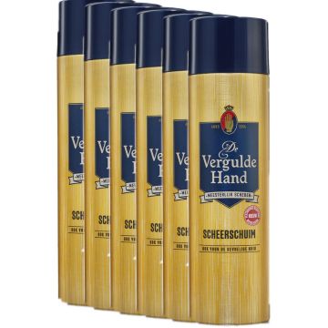 Vergulde Hand Scheerschuim - Voordeelverpakking 6 x 250 ml