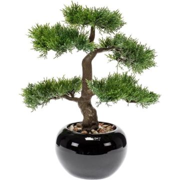 Emerald Kunstplant ceder bonsai groen 34 cm 420001