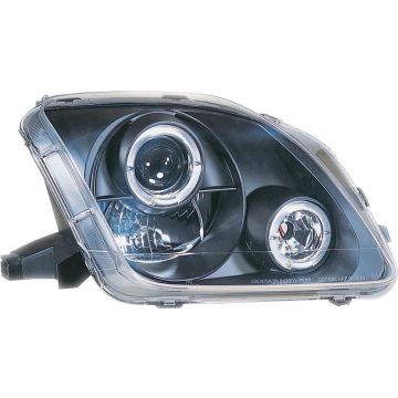 AutoStyle Set Koplampen passend voor Honda Prelude 1997-2001 - Zwart - incl. Angel-Eyes