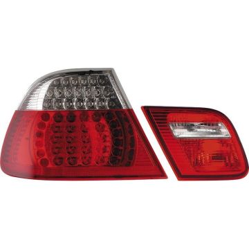 AutoStyle Set LED Achterlichten passend voor BMW 3-Serie E46 Cabrio 1999-2005 - Rood/Helder