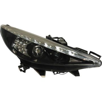 AutoStyle Set Koplampen DRL-Look passend voor Peugeot 207 3/5-deurs - Zwart