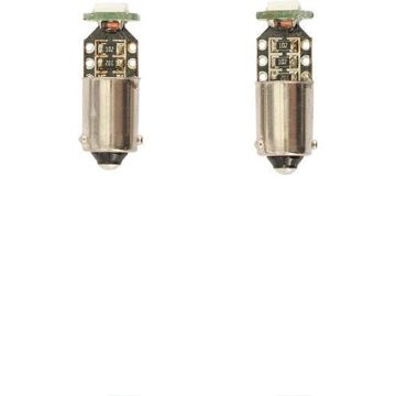 AutoStyle BAX9S (H6) SMD/LED AC Lampen 12V Xenon-Optiek Wit, set à 2 stuks, met CAN-bus ondersteuning