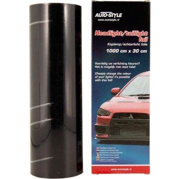AutoStyle Koplamp-/achterlicht folie - Zwart - 1000x30 cm