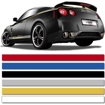 AutoStyle Universele zelfklevende striping AutoStripe Cool200 - Wit - 6 mm x 975 cm