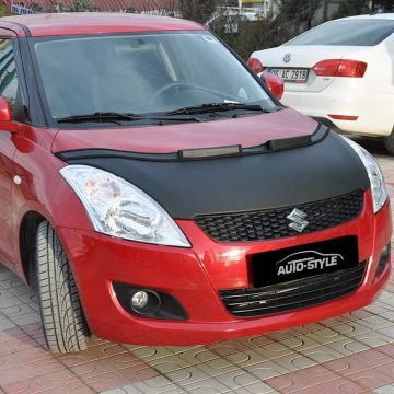 AutoStyle Motorkapsteenslaghoes Suzuki Swift MK7 2010- zwart