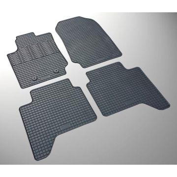 AutoStyle Rubber matten passend voor Ford Ranger 2012- (4-delig + montagesysteem)