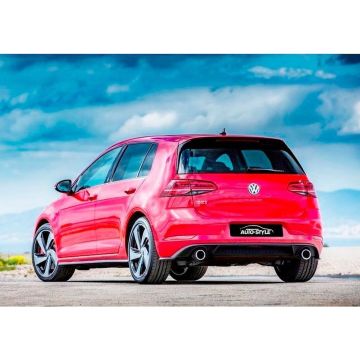 Blanco Achterbumperskirt Volkswagen Golf VII 3/5-deurs Facelift 2017- 'GTi-Look' (PP)