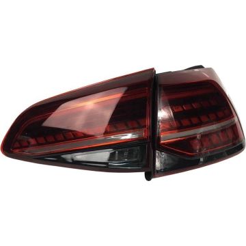 AutoStyle Set LED Achterlichten passend voor Volkswagen Golf VII 2012-2017 &amp; Facelift (7.5) 2017- excl. Variant - Rood/Smoke - incl. Dynamic Running Light
