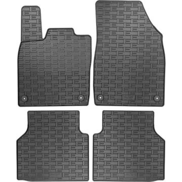 Rubber matten passend voor Volkswagen ID.4 / ID.5 2020- &amp; Skoda Enyaq iV 2020- incl. Coupe &amp; Audi Q4 E-Tron (F4B) 2020- (4-delig montagesysteem)