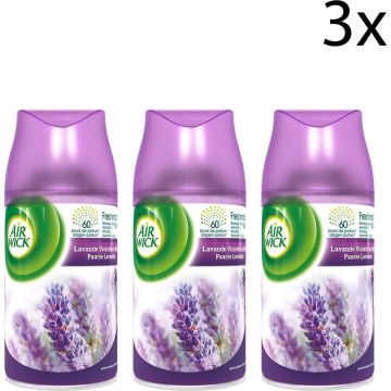 Air Wick Freshmatic Automatische Spray Luchtverfrisser - Paarse Lavendel Navulling - 3 Stuks - Voordeelverpakking