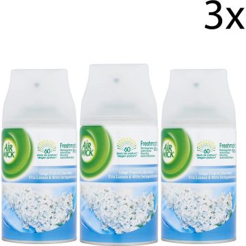 AIRWICK Freshmatic Automatische Spray Refill Frisse Linnen &amp; Witte Bloemen Krimp - (3x250ml)