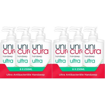 Unicura Anti-bacterieel Handzeep Ultra Pomp - 12 x 250 ml