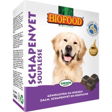 Biofood Schapenvet Maxi - Naturel - Hondensnack - 40 stuks