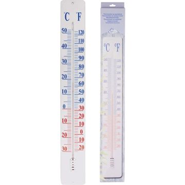 Esschert Design thermometer op wandplaat 90 cm TH9