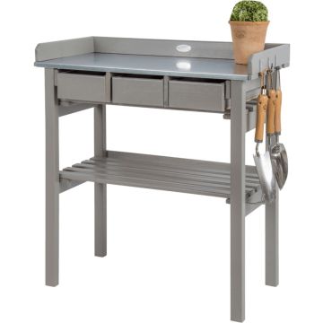 Esschert Design tuinwerktafel grijs CF29G