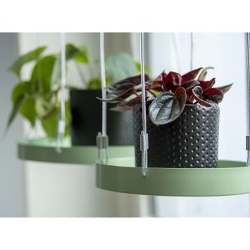 Esschert-Design-Plantenblad-hangend-rond-S-groen