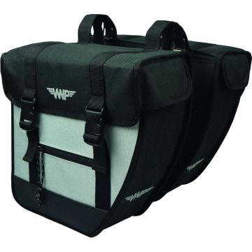 Vwp Dubbele Fietstas Tour 26 Liter Zwart/zilver