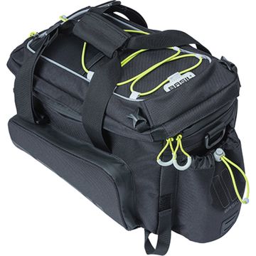 Basil Miles XL Pro Bagagedragertas - 9-36 Liter - Zwart/Lime