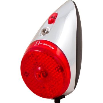 Spanninga Rear Light Nr 9 Led / Fietsverlichting Achter rood Retro Look AAA Batterij