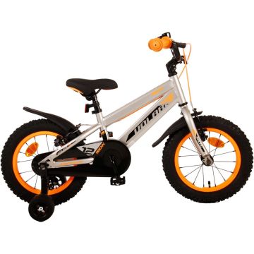 Volare Rocky Kinderfiets - Jongens - 14 inch - Grijs - Twee handremmen