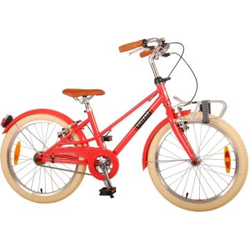 Volare Melody Kinderfiets - Meisjes - 20 inch - Koraal Rood - Twee Handremmen - Prime Collection