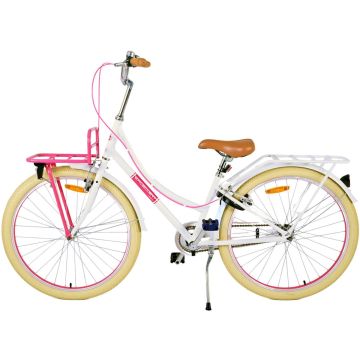 Volare Excellent Kinderfiets - Meisjes - 26 inch - Wit - Twee handremmen