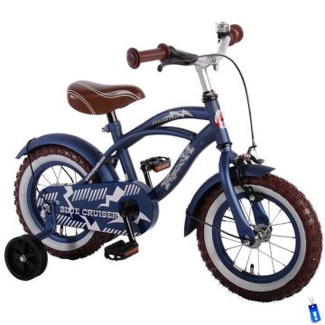 Volare Blue Cruiser Kinderfiets - Jongens - 12 inch - Blauw - 95% afgemonteerd