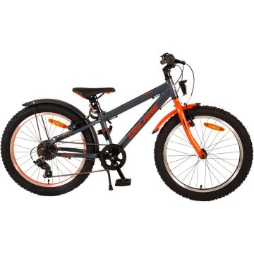 Volare Rocky Kinderfiets - 20 inch - Grijs Oranje - 6 speed - Prime Collection