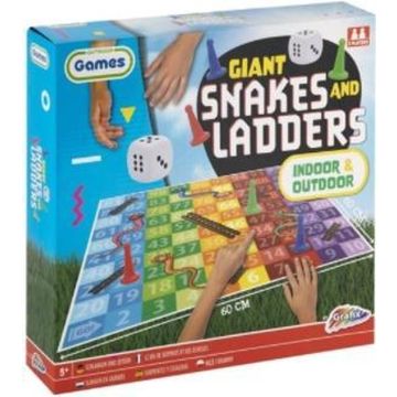 Gigantische slangen en ladders spel voor buiten