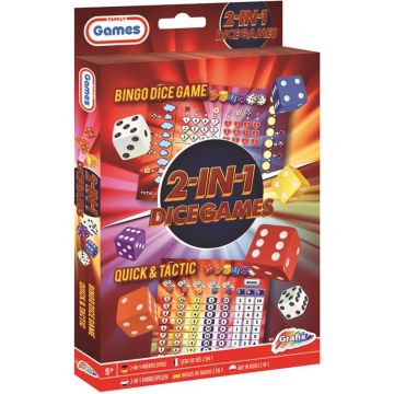 Grafix 2-in-1 Dobbelspel - Bingo Dice &amp; Quick and Tactic