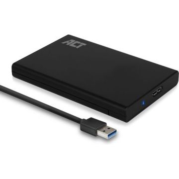 ACT Harde Schijf Behuizing 2,5 inch SATA HDD/SSD 9.5 mm - USB 3.1 – 5 Gbps - Ondersteuning UASP - Schroefloos Design – AC1215