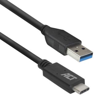 ACT USB-A naar USB-C kabel | USB 3.2 Gen1 | USB-A male - USB-C male | 5Gbps | 2 meter | AC7417