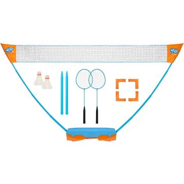 Get &amp; Go Badminton Set - Instant - Blauw/Oranje