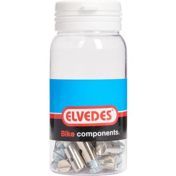 Elvedes Kabelklembout M8 X 15 Mm Messing Zilver 25 Stuks