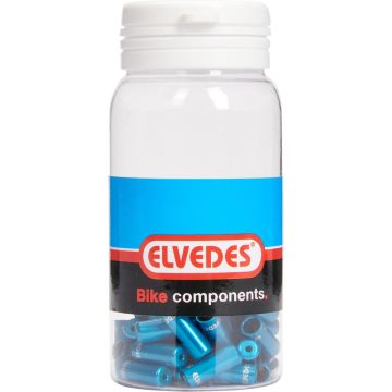 Elvedes Kabelhoedjes 4,2 Mm Blauw 50 Stuks