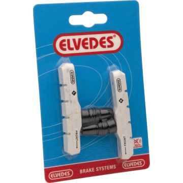 Elvedes Remblokken V-brake 72 X 12 Mm Wit 2 Stuks