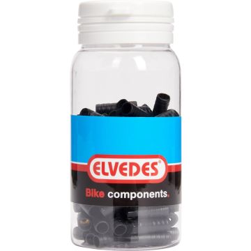 Elvedes kabelhoedje 4,3mm PVC zwart sealed (100x) ELV2015057