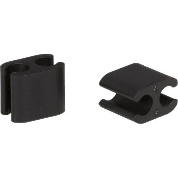 Kabelclips Elvedes Duo PVC 4,1 mm + 5,0 mm - zwart (50 stuks)