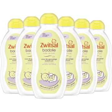 Zwitsal Baby Badolie - 6 x 200 ml - Voordeelverpakking