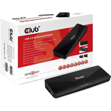 Club3D SenseVision USB 3.0 Dual Graphics 4K Docking Station
