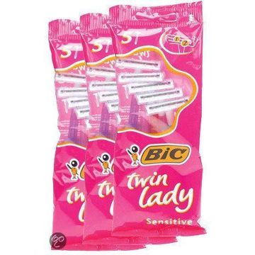 Bic scheermesjes twin lady 3x5 stuks